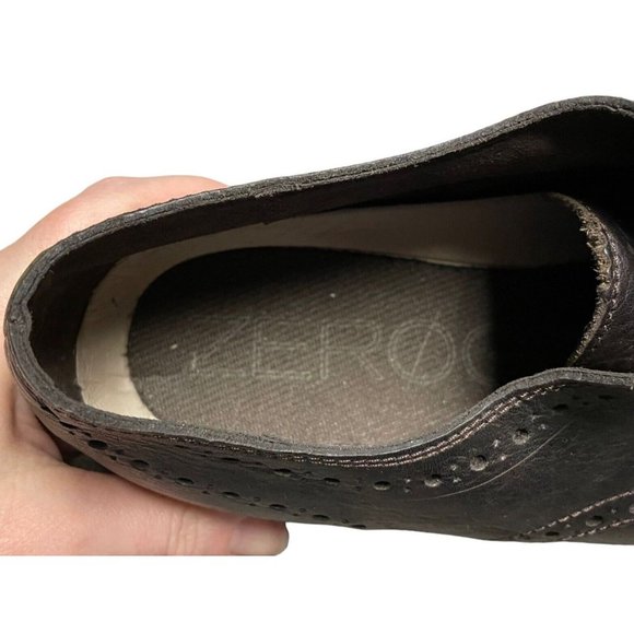 Cole Haan Zerogrand.os Dark Brown Full Brogue Wingtip Oxford Shoes Mens Size 12M - Picture 11 of 12